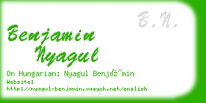 benjamin nyagul business card